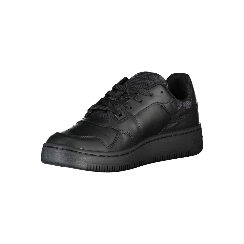 Tommy Hilfiger Baskets noires en cuir véritable