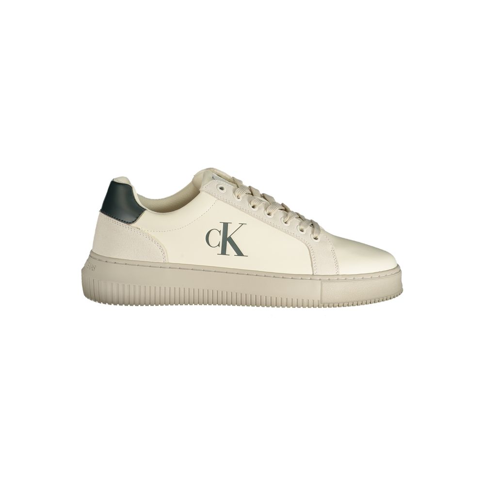 Baskets montantes blanches en polyuréthane Calvin Klein pour homme