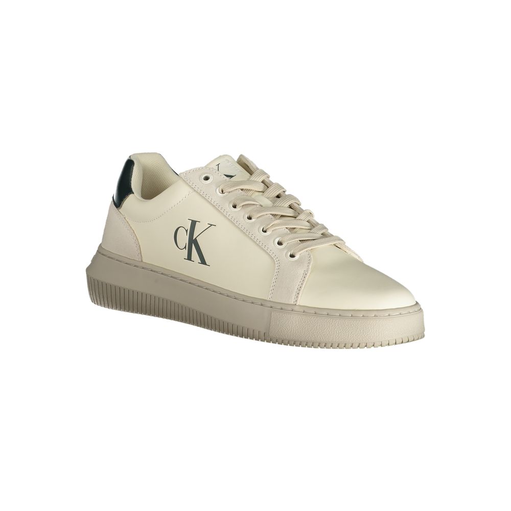 Baskets montantes blanches en polyuréthane Calvin Klein pour homme
