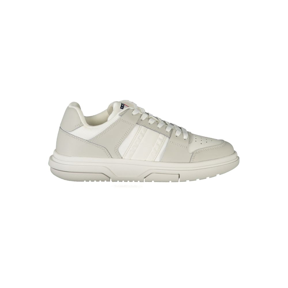 Baskets en cuir blanc Tommy Hilfiger pour femme