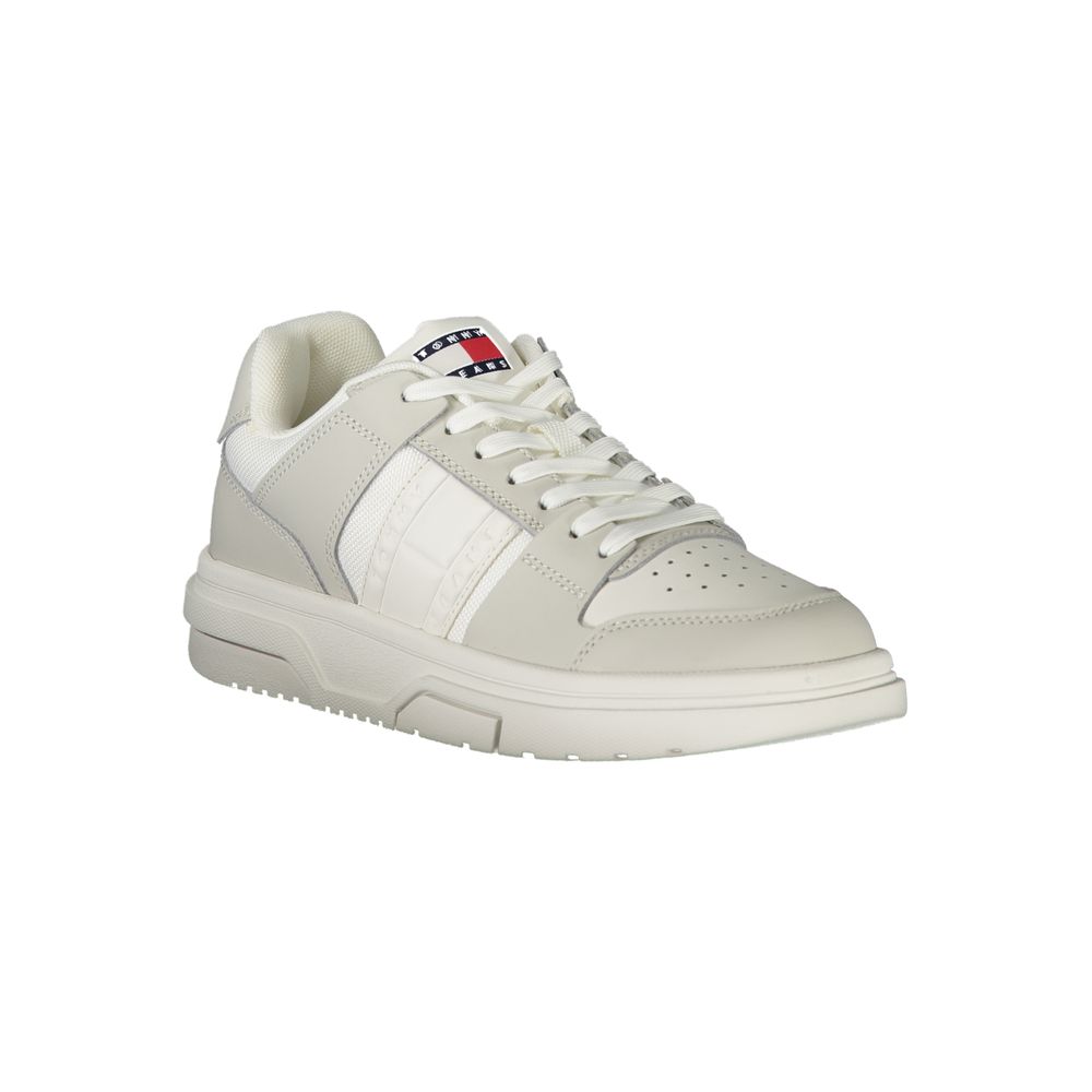 Baskets en cuir blanc Tommy Hilfiger pour femme