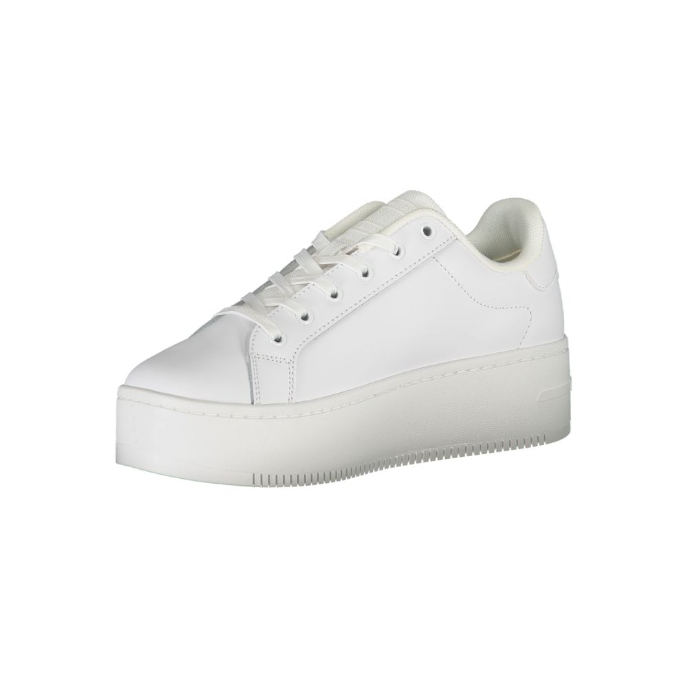 Baskets en cuir blanc Tommy Hilfiger pour femme