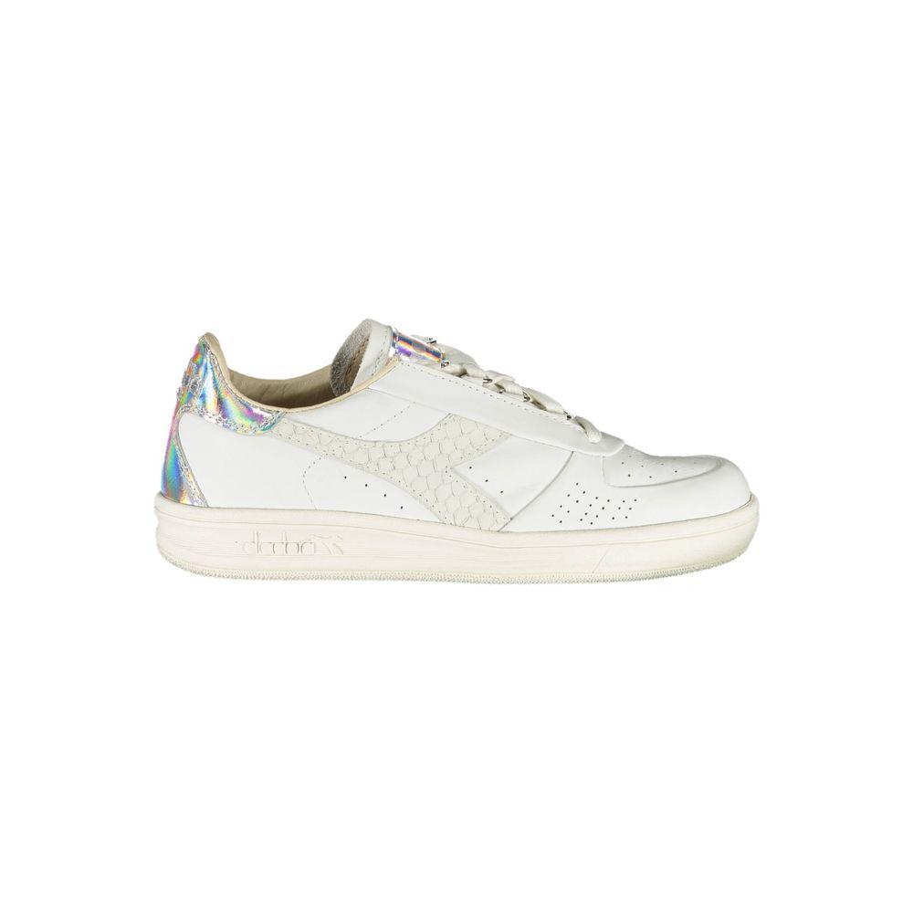 Baskets en cuir blanches Diadora pour femme