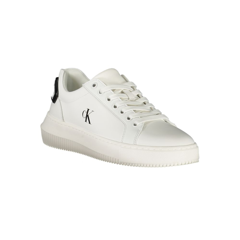 Calvin Klein Bianco Damen-Sneaker aus Polyurethan