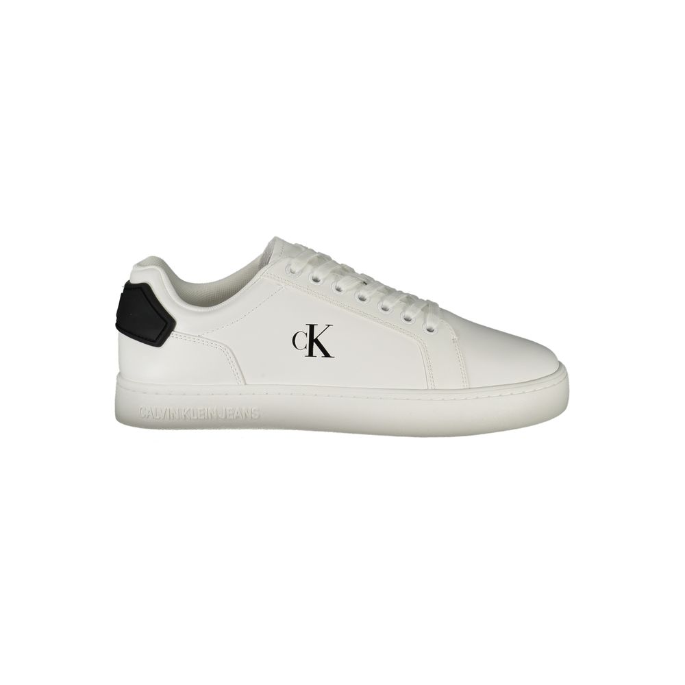 Calvin Klein Bianco Polyurethan-Sneaker für Herren
