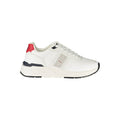 Blauer Weiße Herren-Sneaker aus Polyester