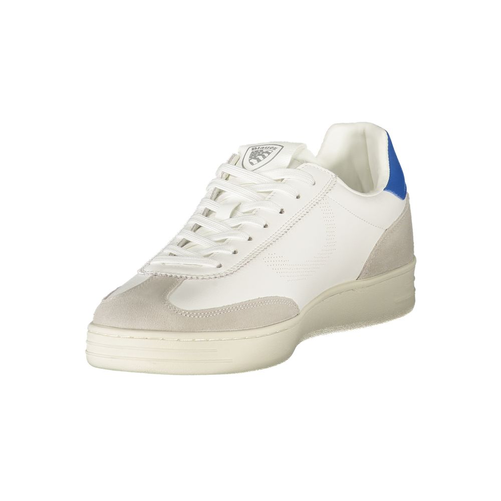Blauer Herren-Sneaker aus weißem Polyurethan
