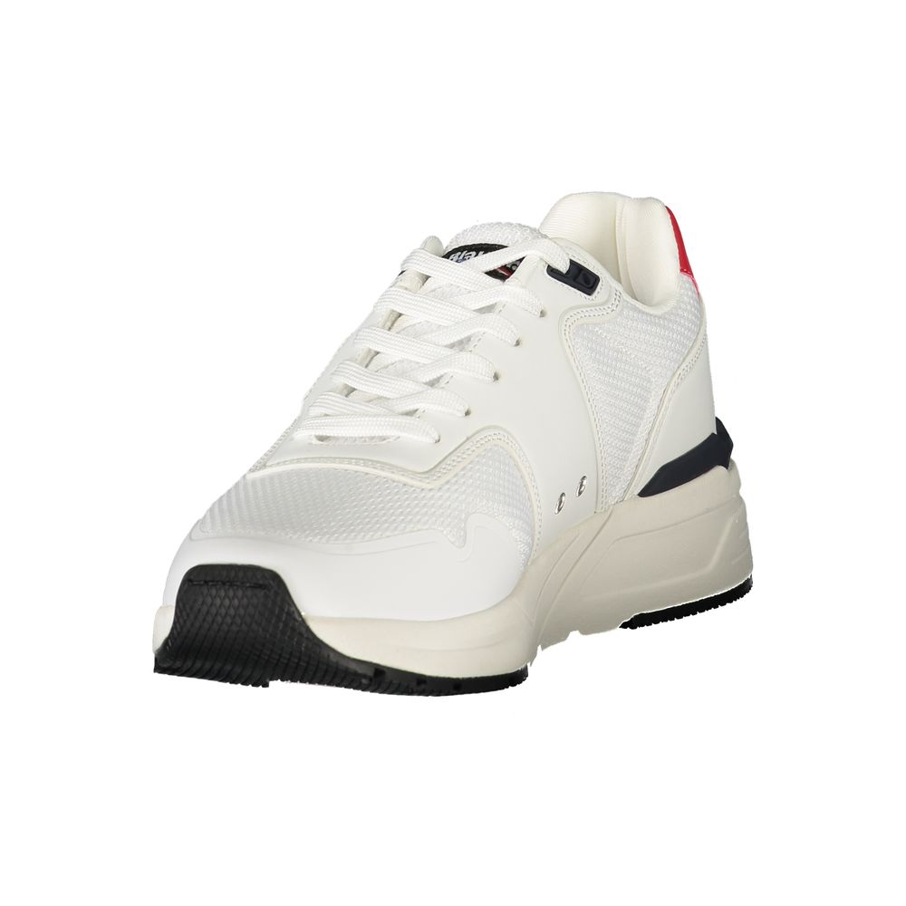 Blauer Weiße Herren-Sneaker aus Polyester