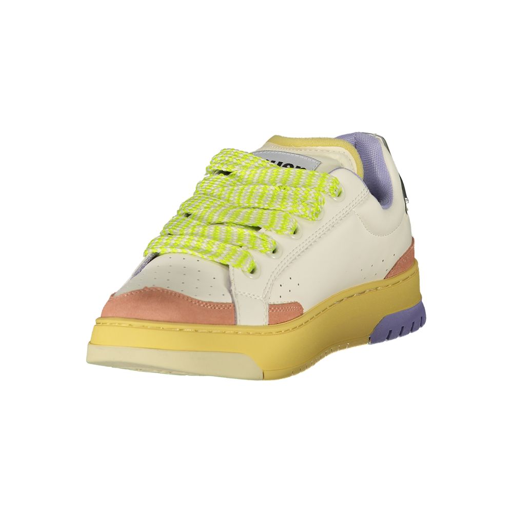 Blauer Bianco Poliuretano Donna Sneaker