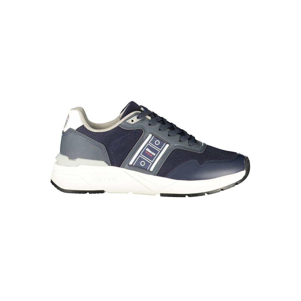 Blauer Blu Polyester Herren Sneaker