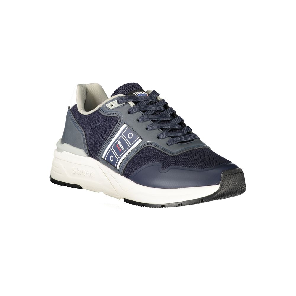 Blauer Blu Polyester Herren Sneaker