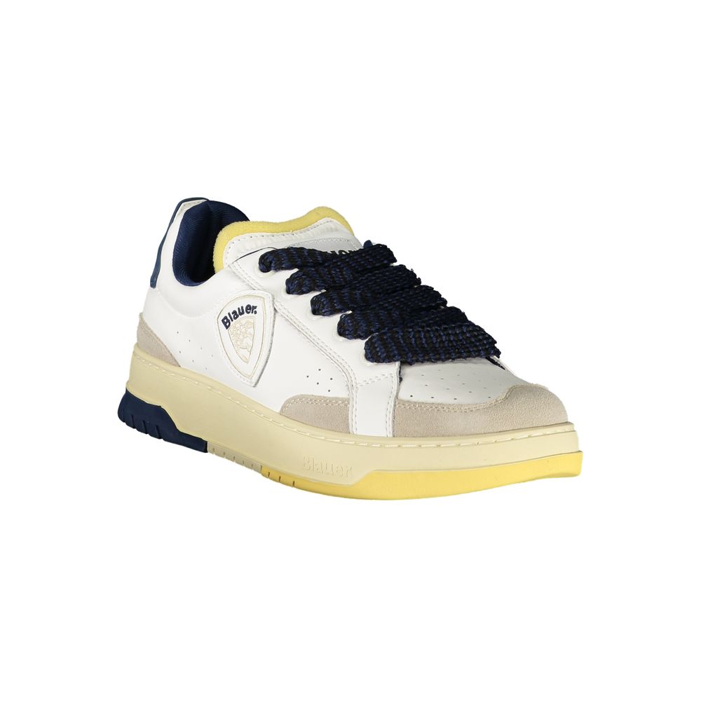 Blauer Bianco Polyurethan-Sneaker für Herren
