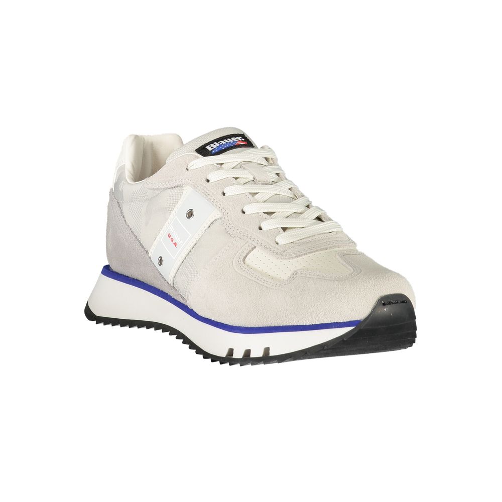 Blauer Graue Sportschuhe aus Polyester