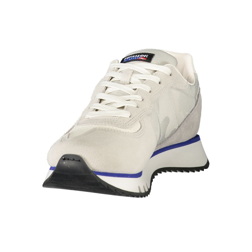 Blauer Graue Sportschuhe aus Polyester