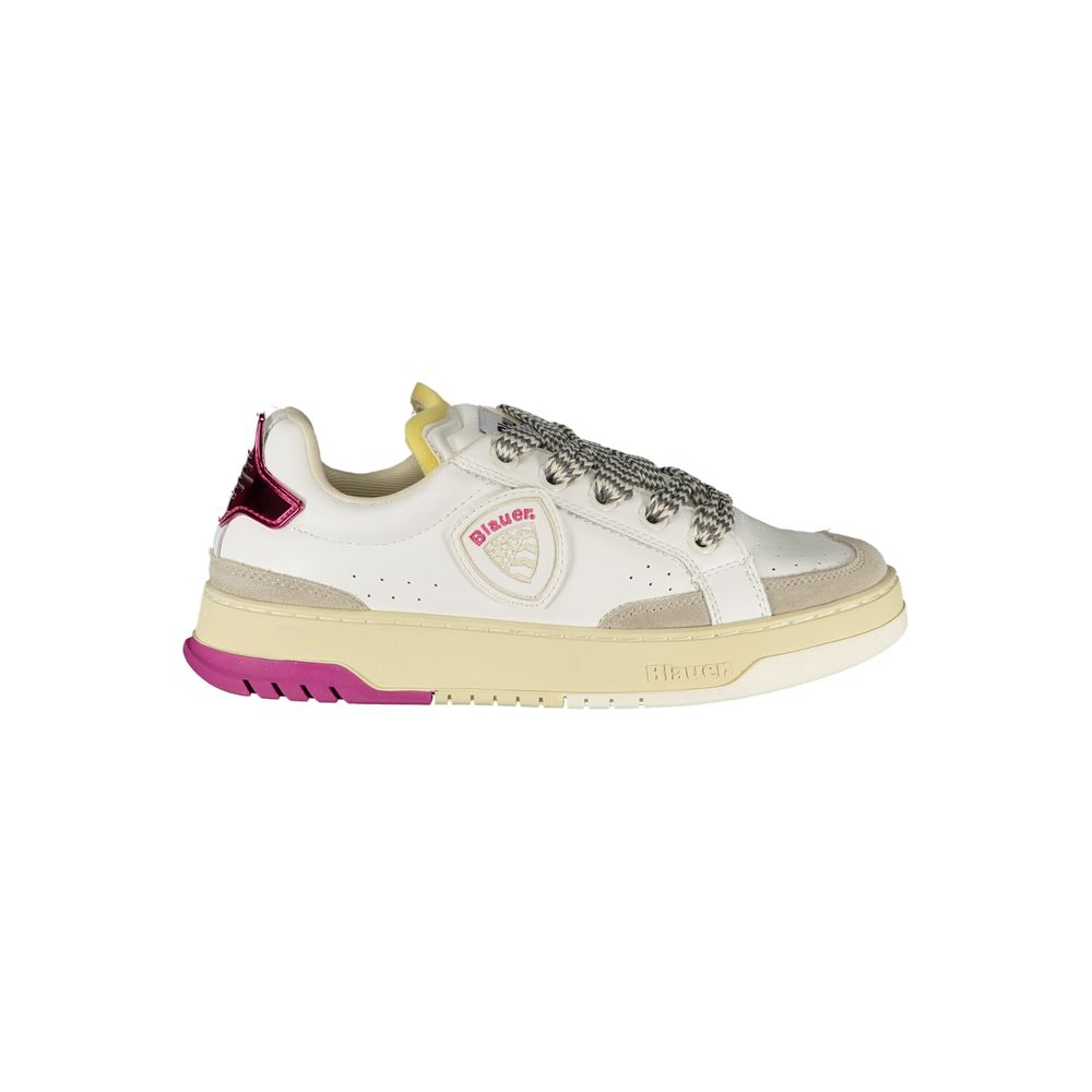 Blue Bianco Polyurethane Women's Sneaker
