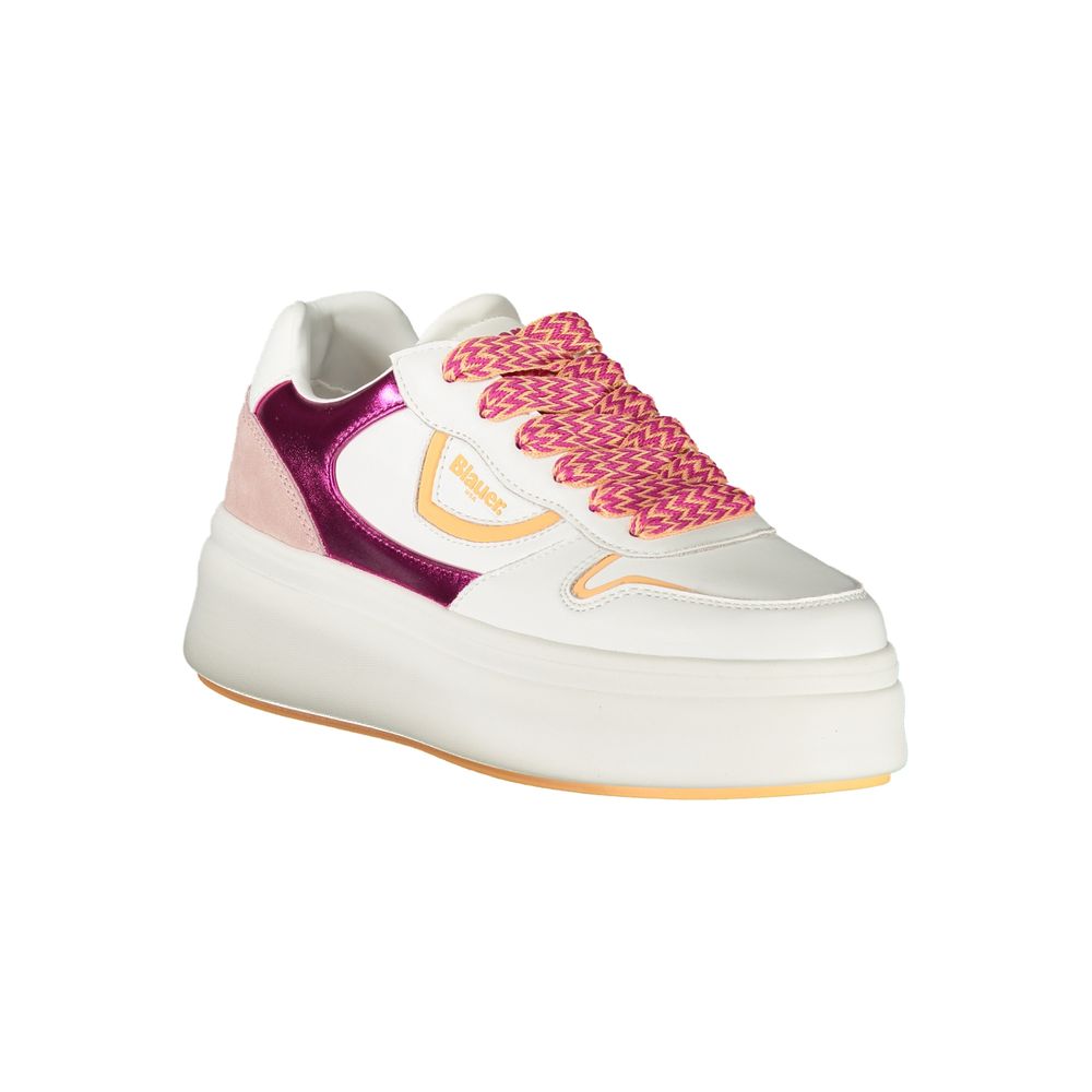 Blue Bianco Polyurethane Women Sneaker