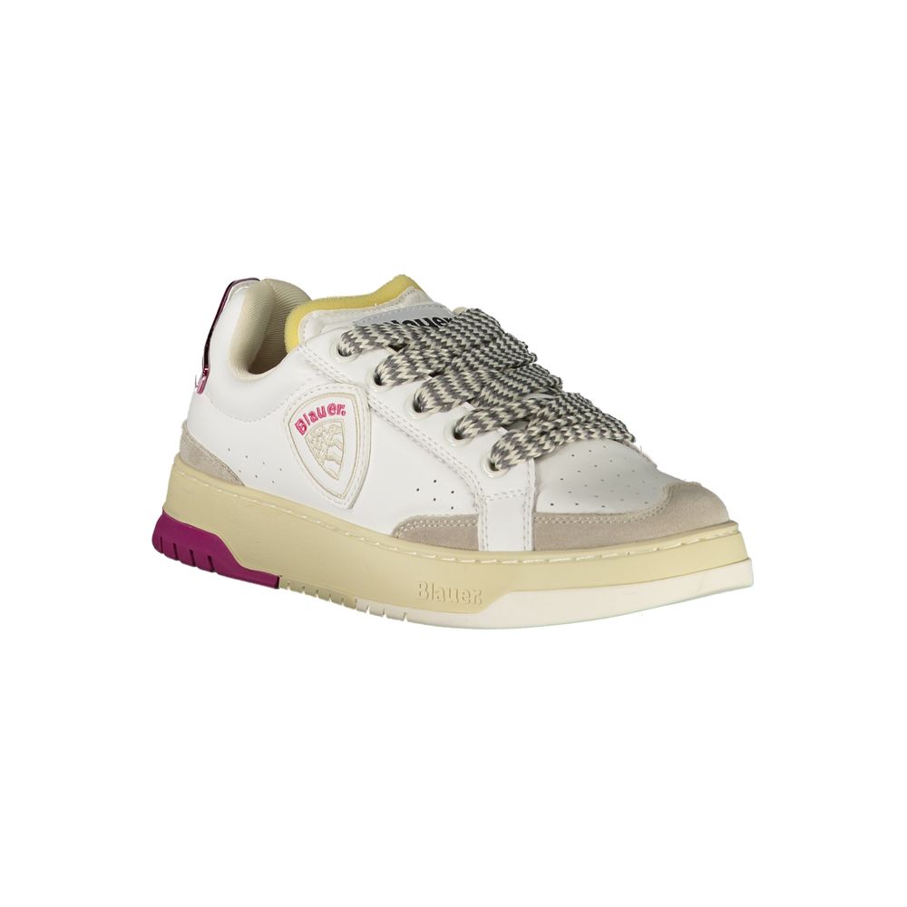 Blue Bianco Polyurethane Women's Sneaker