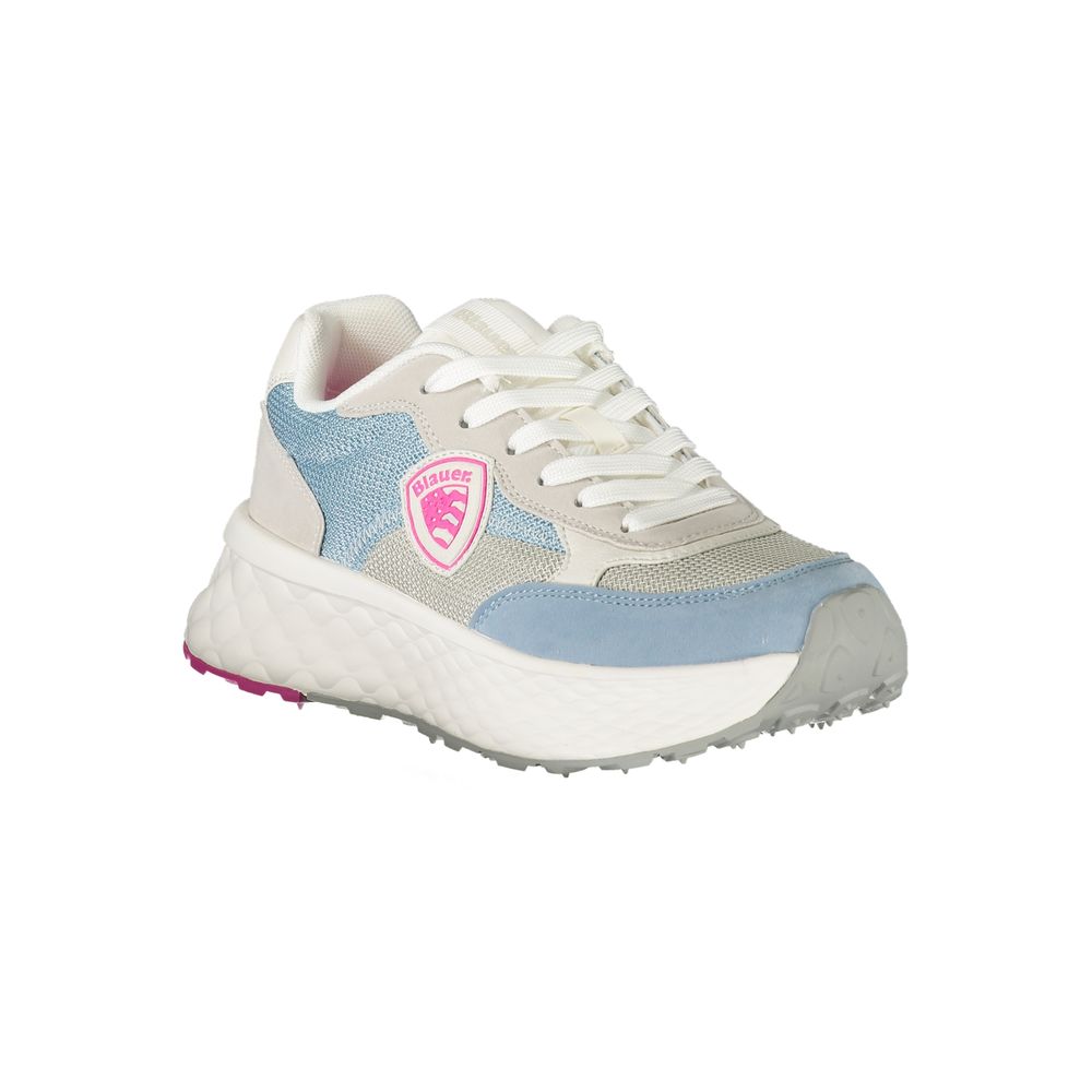 Blauer Blaue Polyester Damen Sneaker