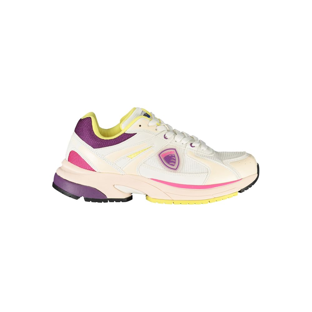 Blue Bianco Polyurethane Women's Sneaker