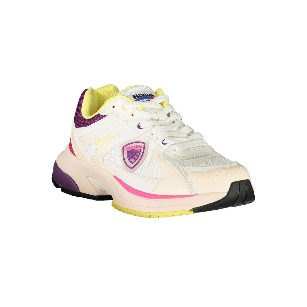 Blue Bianco Polyurethane Women's Sneaker
