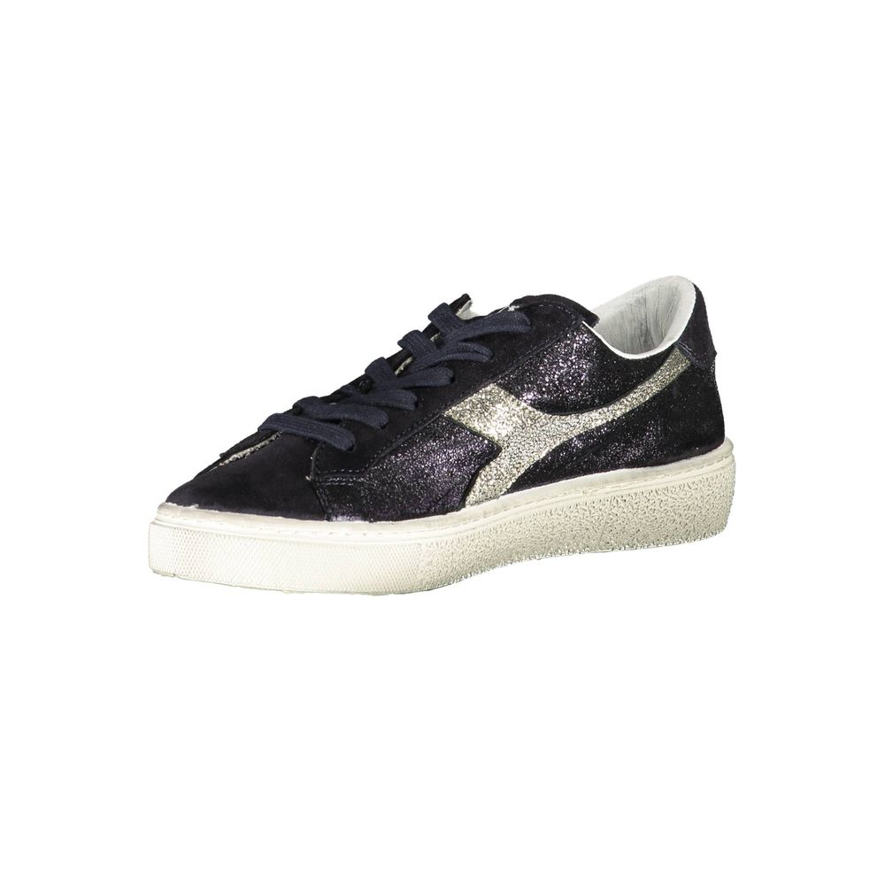 Baskets Diadora noires en cuir véritable