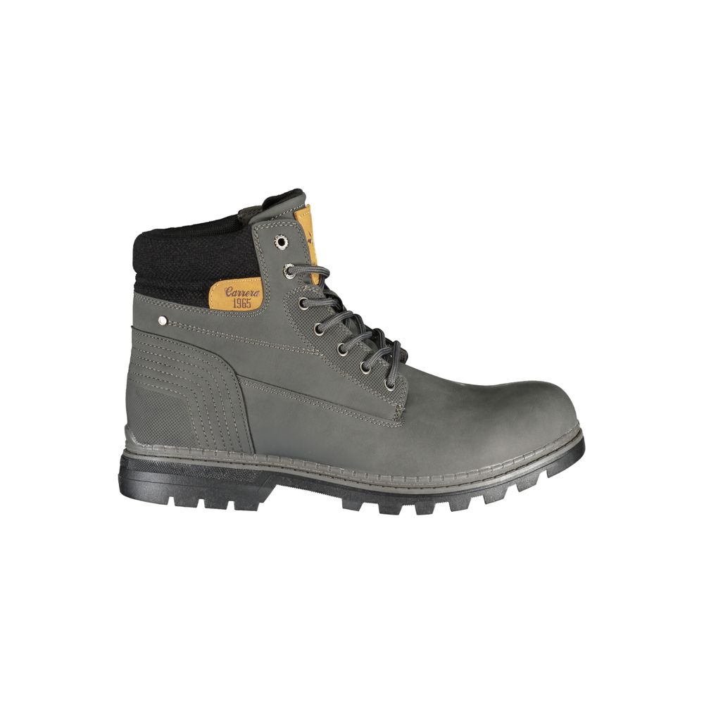 Bottes montantes grises Carrera pour homme en polyuréthane