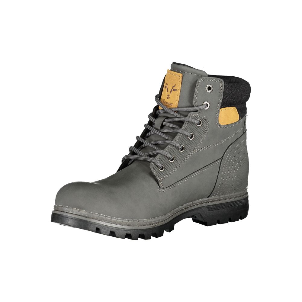 Bottes montantes grises Carrera pour homme en polyuréthane