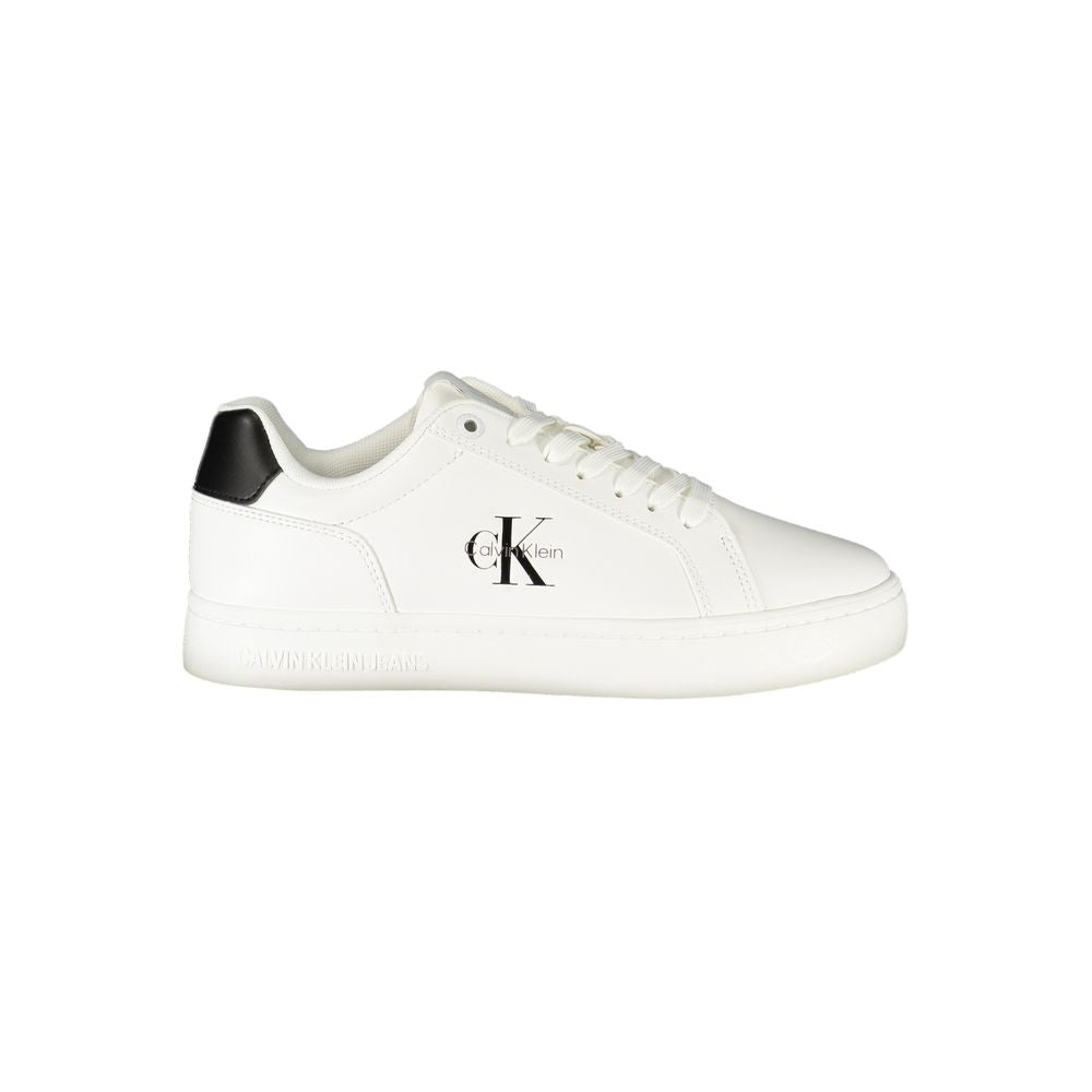 Calvin Klein Bianco Damen-Sneaker aus Polyurethan