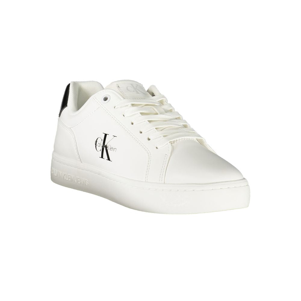 Calvin Klein Bianco Damen-Sneaker aus Polyurethan