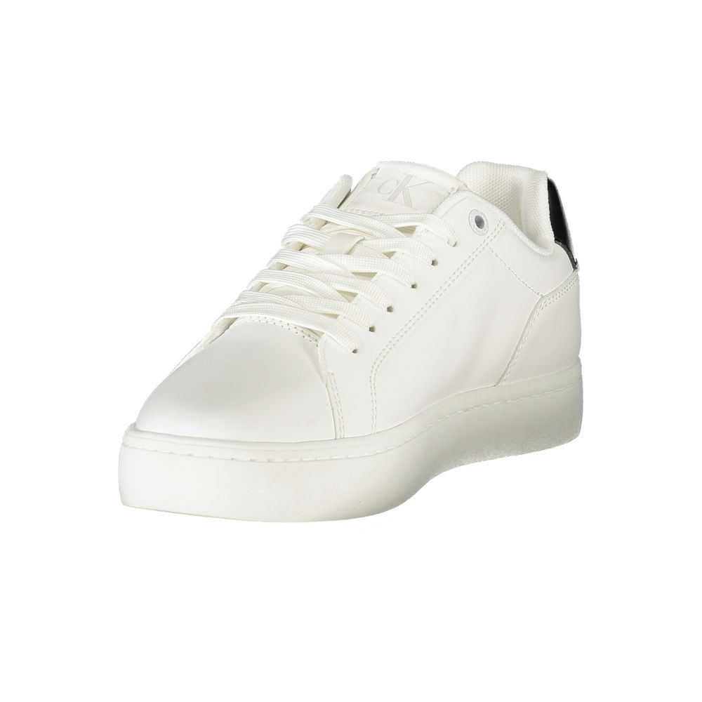 Calvin Klein Bianco Damen-Sneaker aus Polyurethan