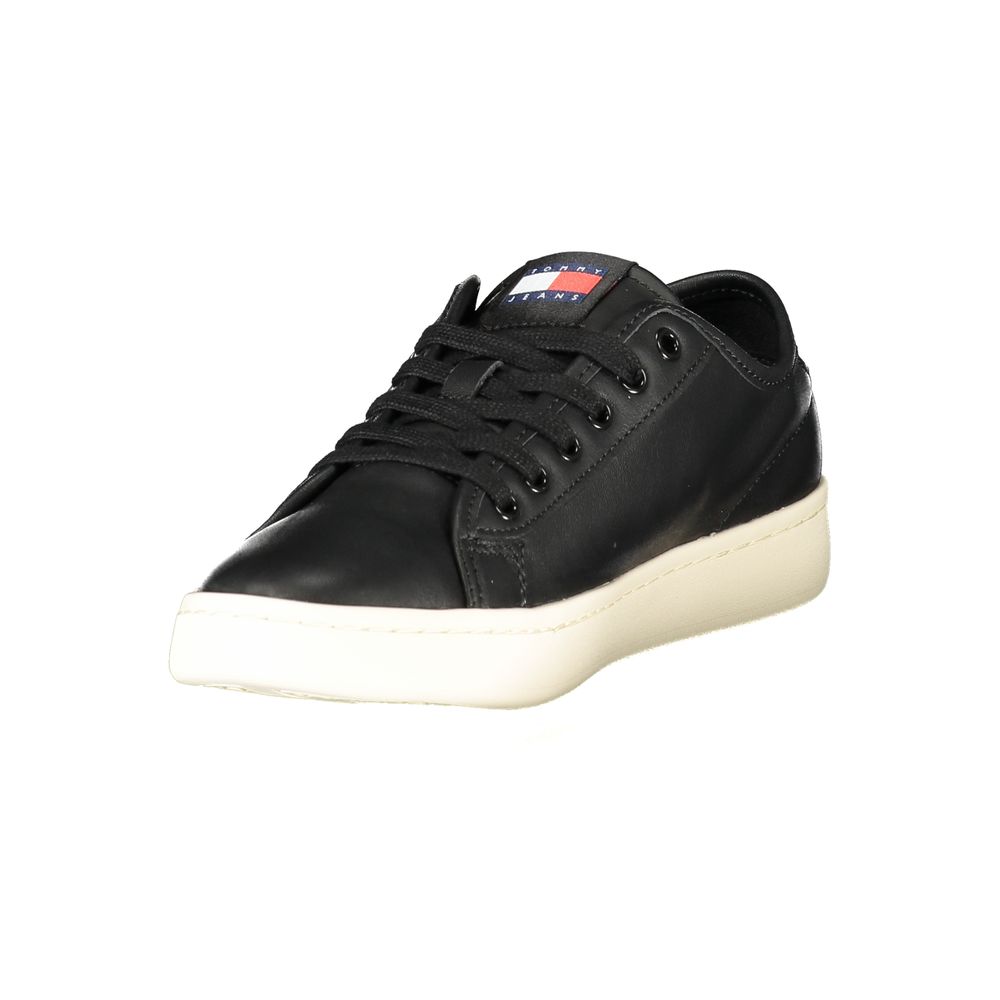 Tommy Hilfiger Black Polyester Sneakers