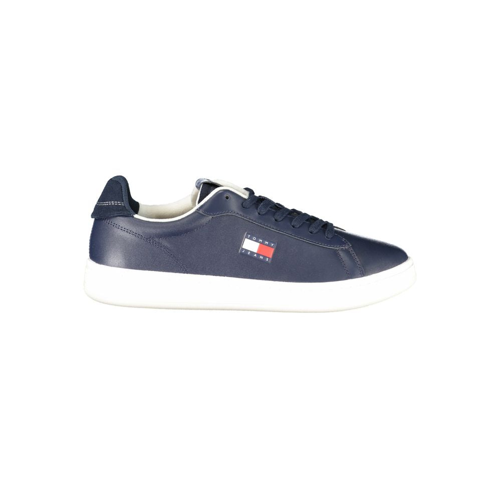 Tommy Hilfiger Baskets bleues pour homme en polyuréthane