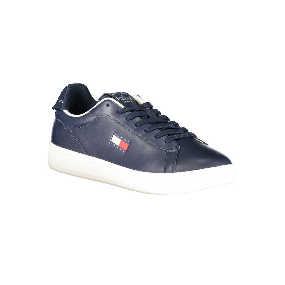 Tommy Hilfiger Baskets bleues pour homme en polyuréthane