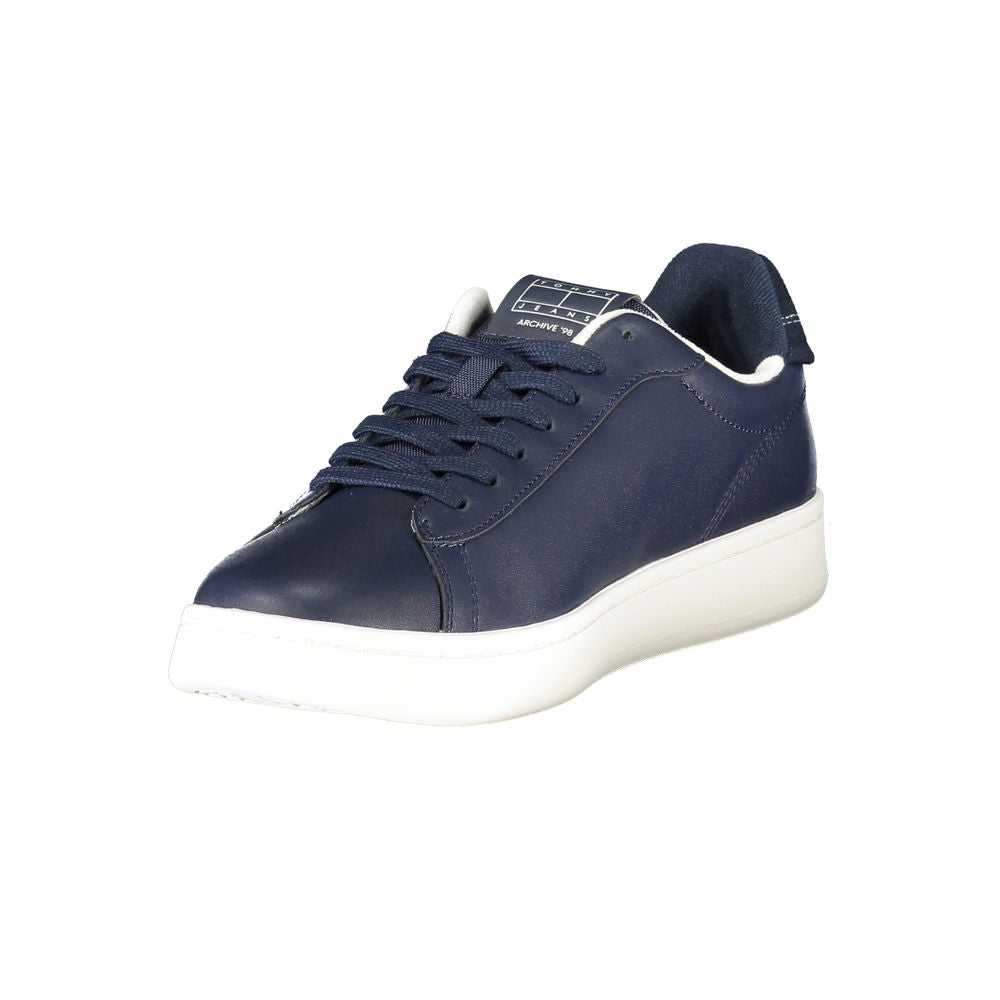 Tommy Hilfiger Baskets bleues pour homme en polyuréthane