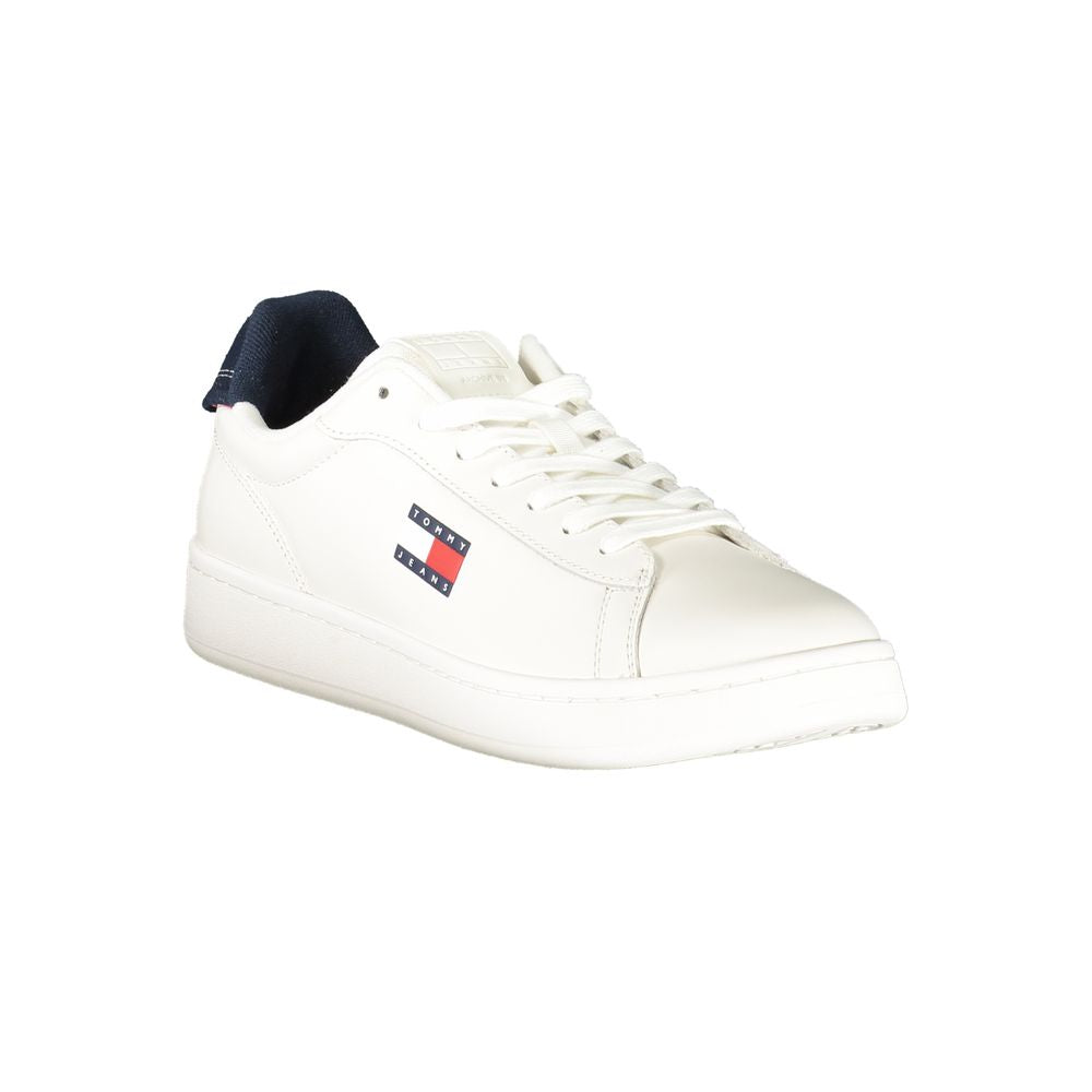 Tommy Hilfiger Men's White Polyurethane Sneakers