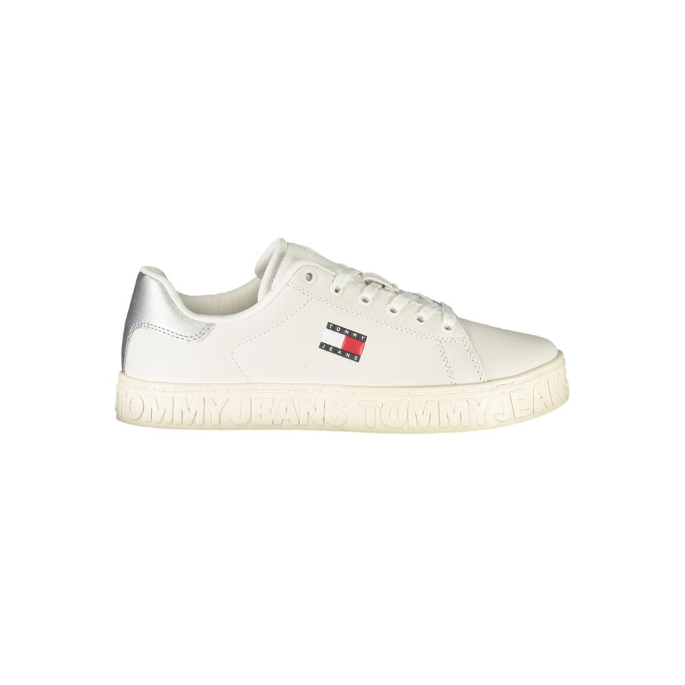 Baskets Tommy Hilfiger blanches en polyuréthane pour femme