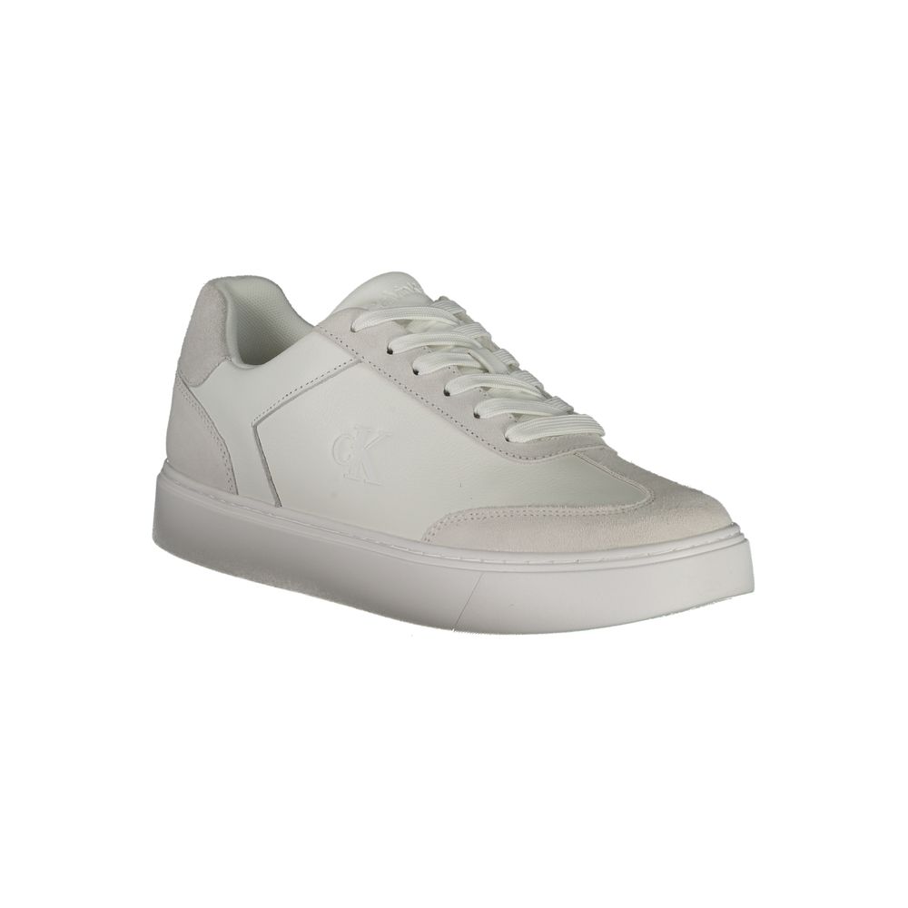 Calvin Klein Weißer Herren-Sneaker aus Polyurethan