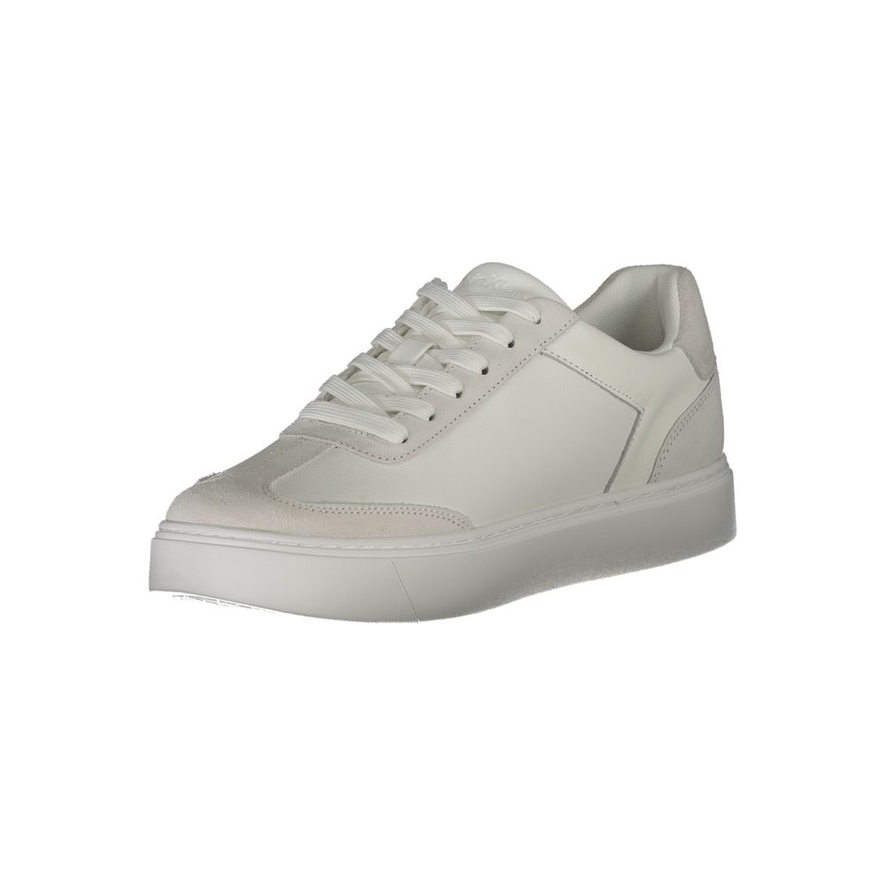 Calvin Klein Weißer Herren-Sneaker aus Polyurethan