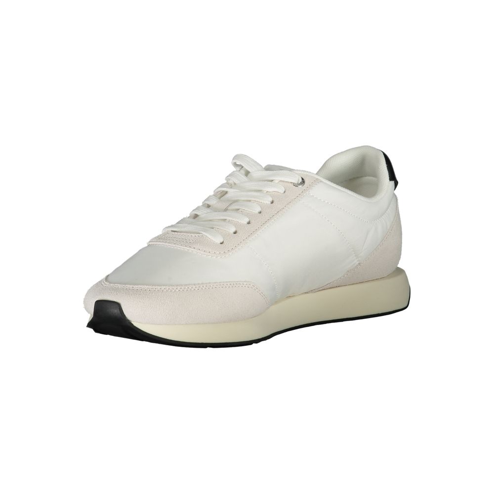Calvin Klein Weiße Herren-Sneaker aus Polyester
