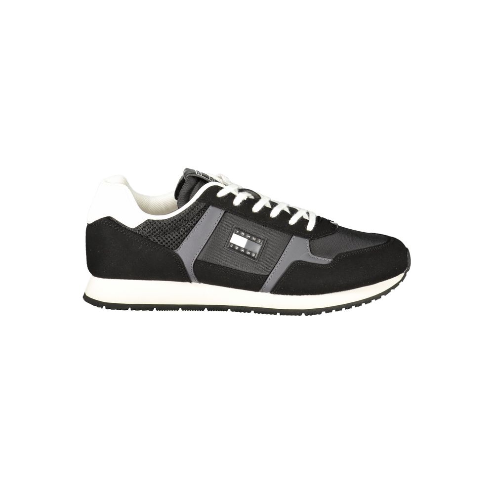 Tommy Hilfiger Schwarzer Sneaker aus Polyurethan für Herren