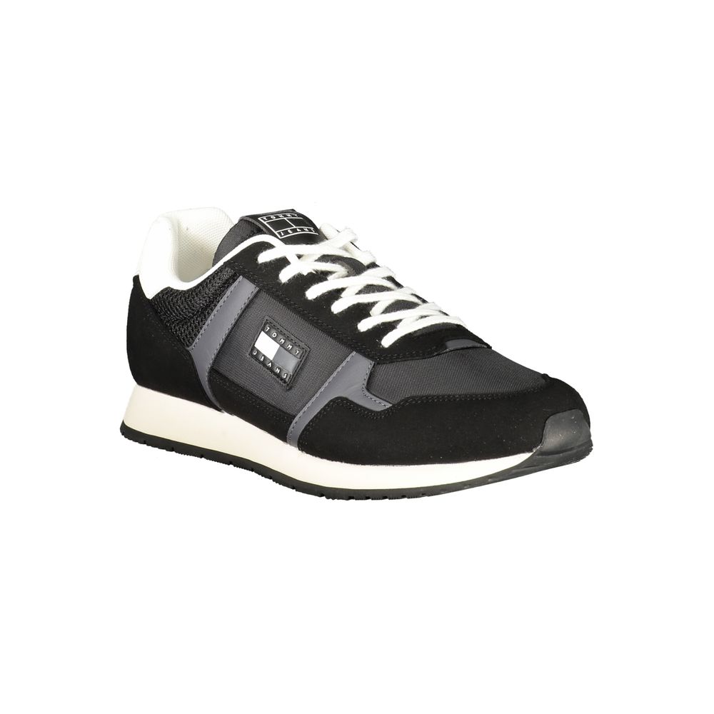 Tommy Hilfiger Schwarzer Sneaker aus Polyurethan für Herren