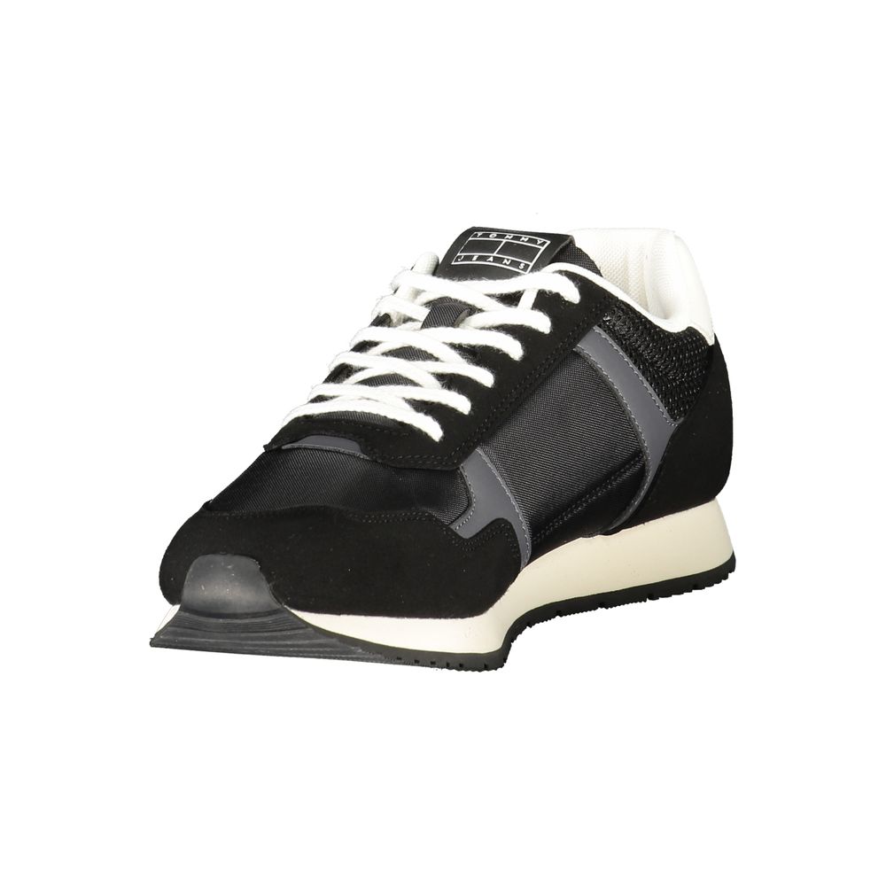 Tommy Hilfiger Schwarzer Sneaker aus Polyurethan für Herren