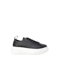 Armani Exchange Black Faux Leather Sneakers