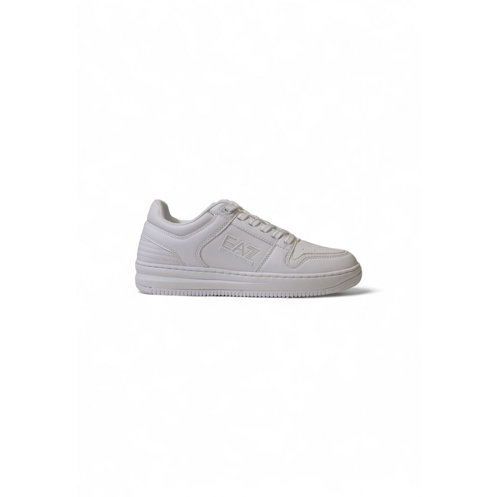 EA7 Emporio Armani Baskets blanches en polyester de style athlétique
