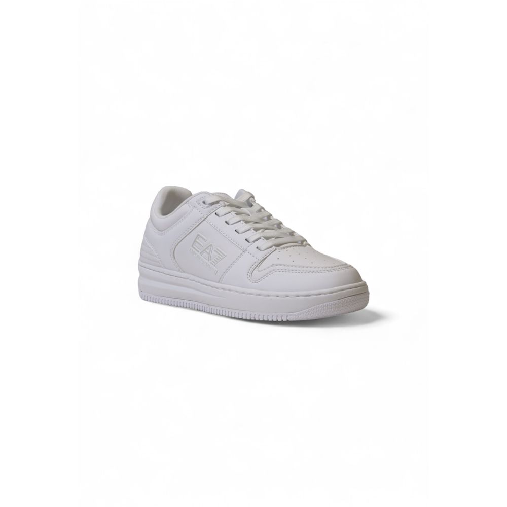 EA7 Emporio Armani Baskets blanches en polyester de style athlétique