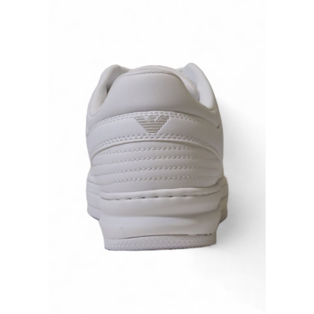 EA7 Emporio Armani Baskets blanches en polyester de style athlétique
