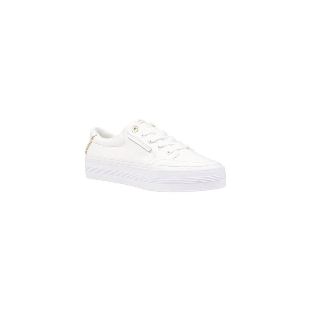 Baskets Tommy Hilfiger en coton recyclé couleur crème