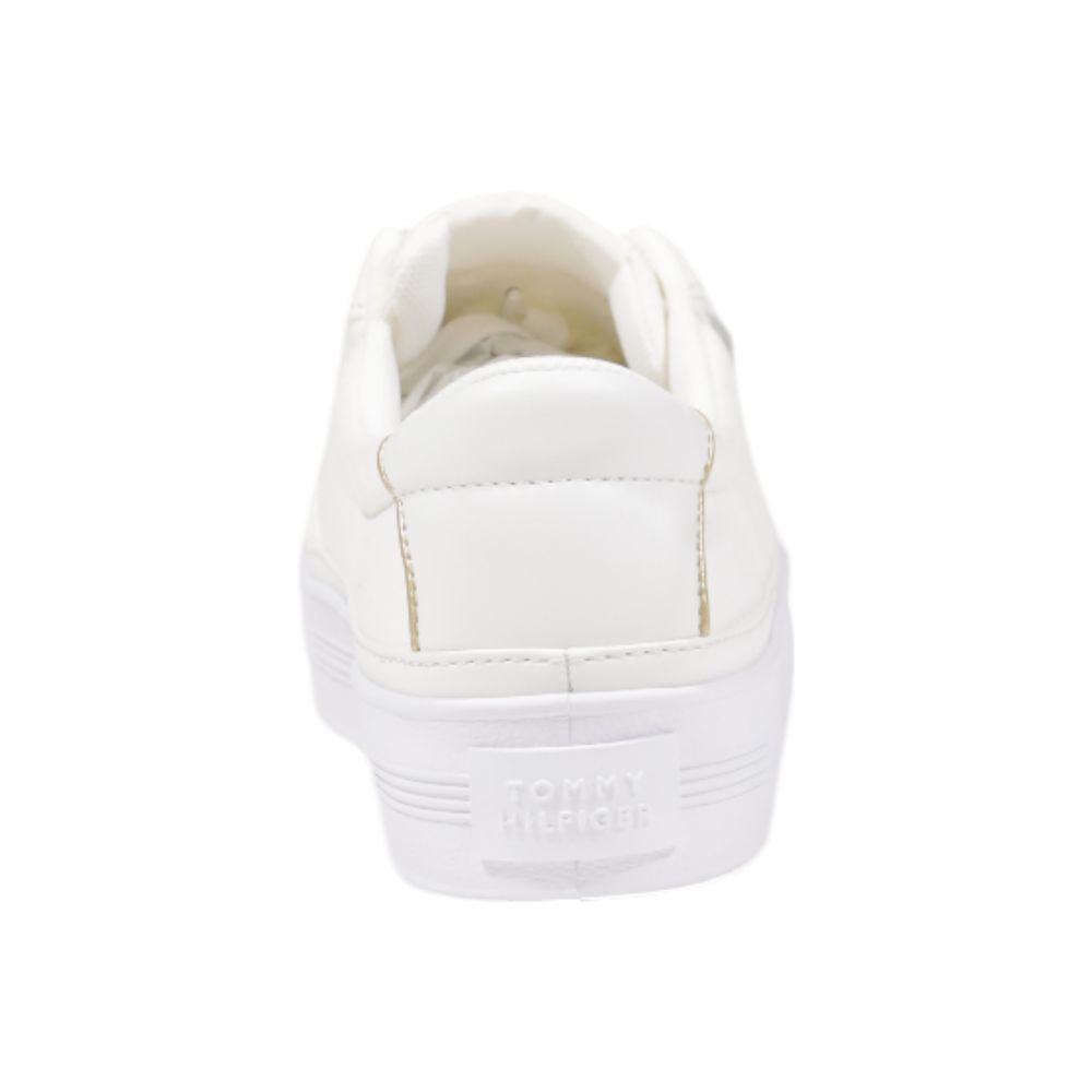 Baskets Tommy Hilfiger en coton recyclé couleur crème