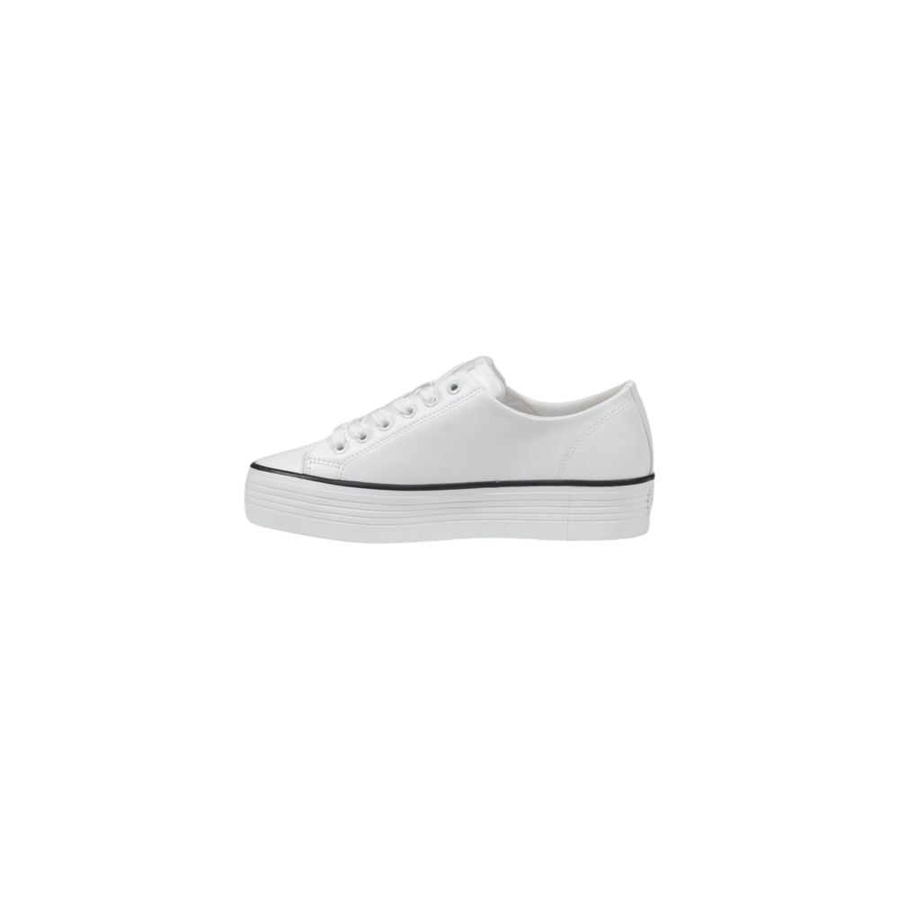 Baskets plateforme Calvin Klein Jeans en cuir noir et blanc
