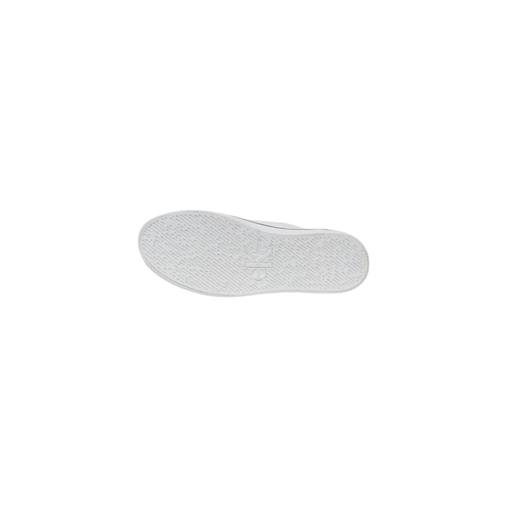 Baskets plateforme Calvin Klein Jeans en cuir noir et blanc